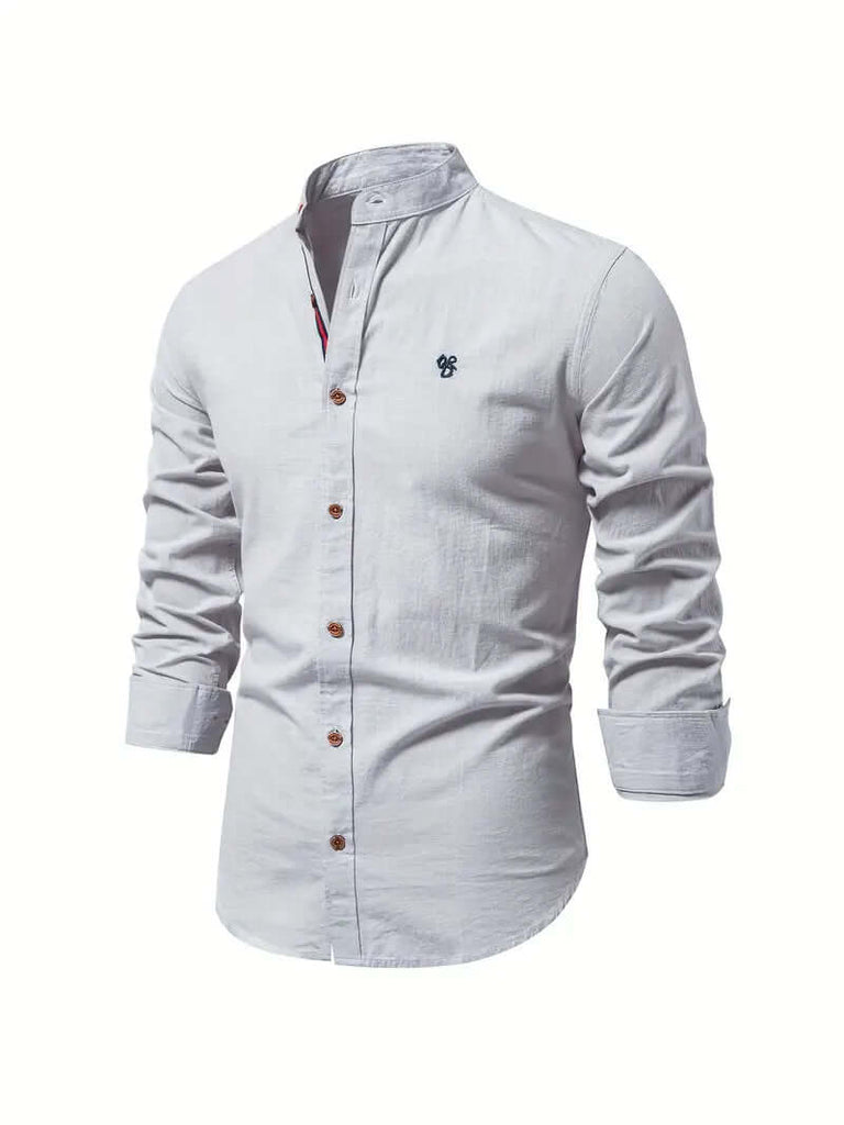 Matthew - benjamin long sleeve button down shirt for spring-DESTINY
