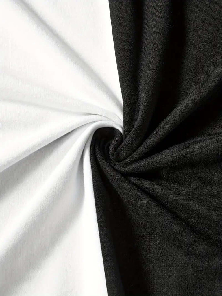 Robert – stylish color block t-shirt with short sleeves and a crew neck-DESTINY