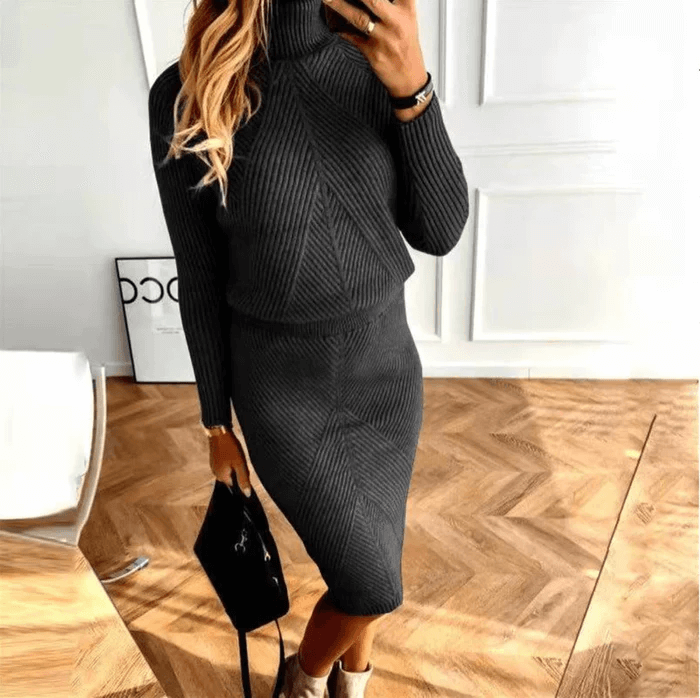 Carla® | Cosy sweater knit dress-DESTINY