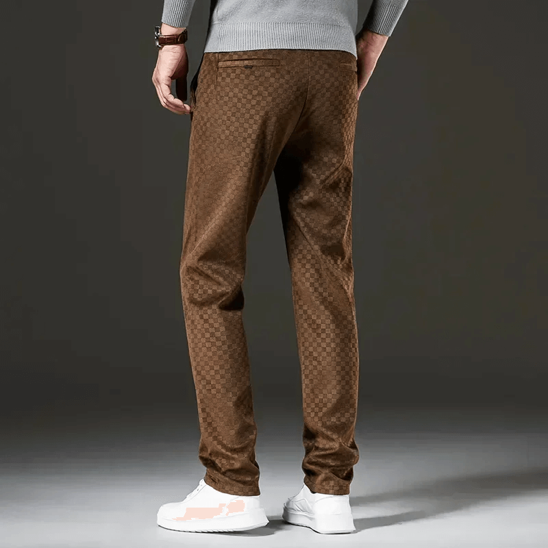 Stewart - Checked corduroy trousers-DESTINY