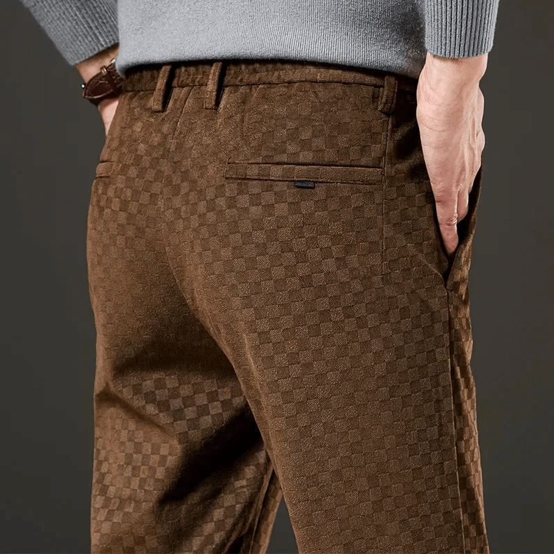 Stewart - Checked corduroy trousers-DESTINY