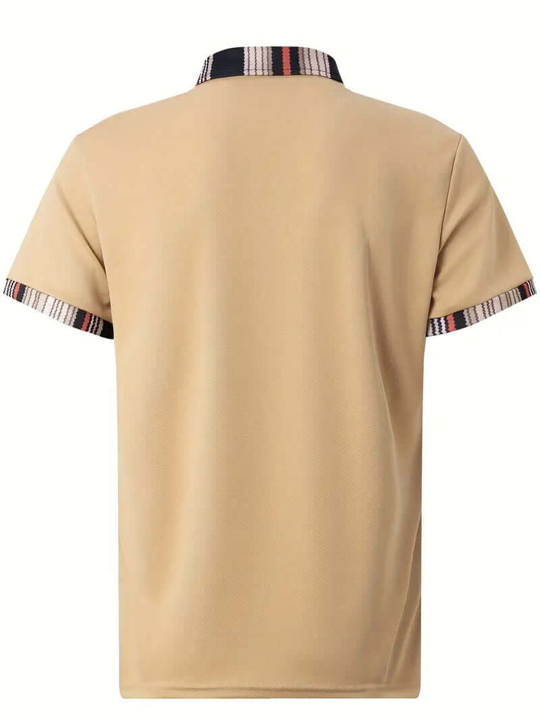 Daniel - breathable regular striped collar shirt for men-DESTINY