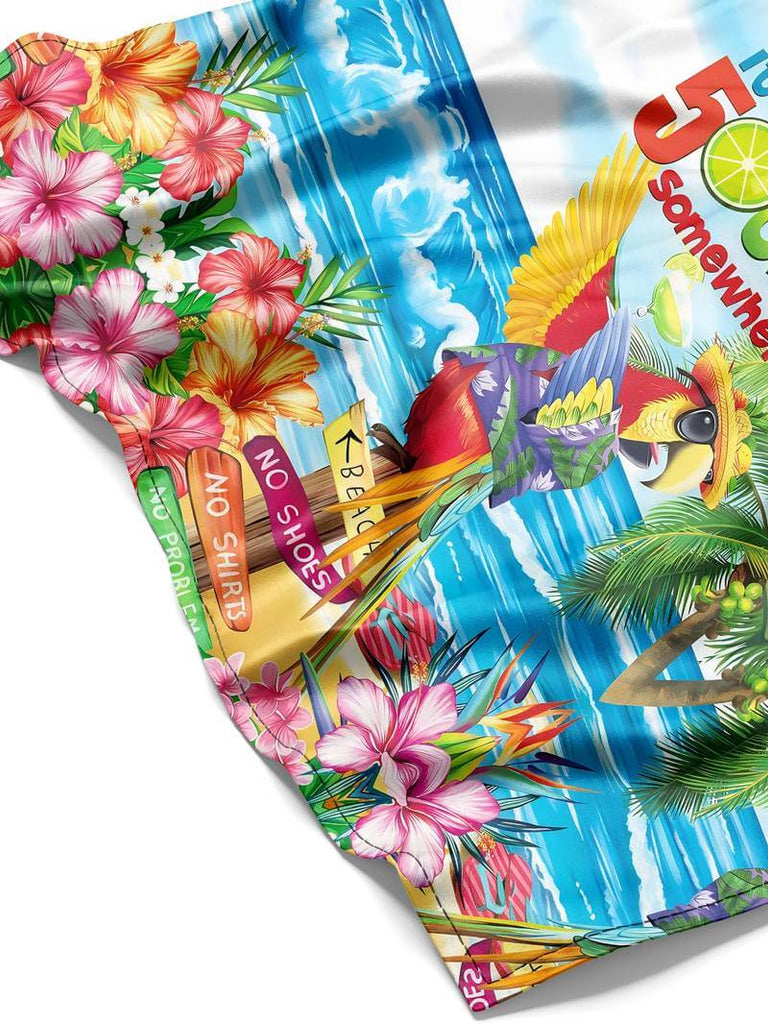 Liam - plus size parrot graphic print hawaiian shirt-DESTINY