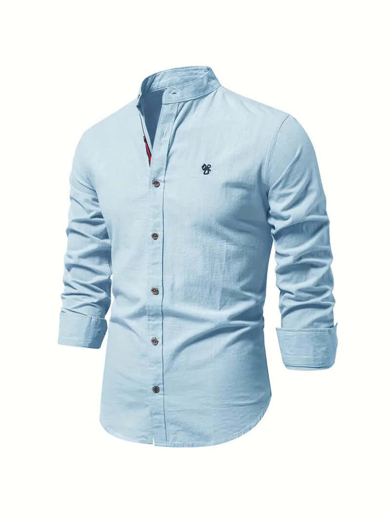 Matthew - benjamin long sleeve button down shirt for spring-DESTINY