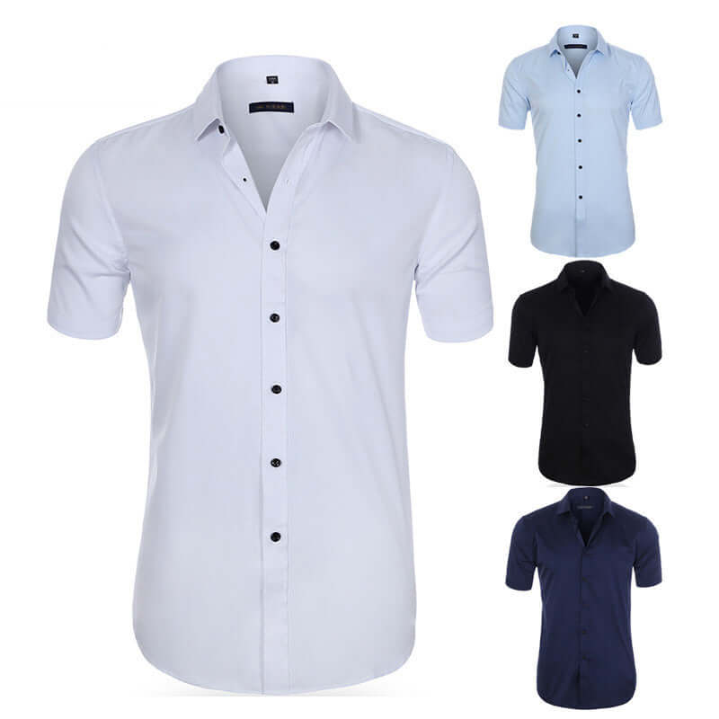 Breathable Elastic Anti-wrinkle Short Sleeve Shirt-DESTINY