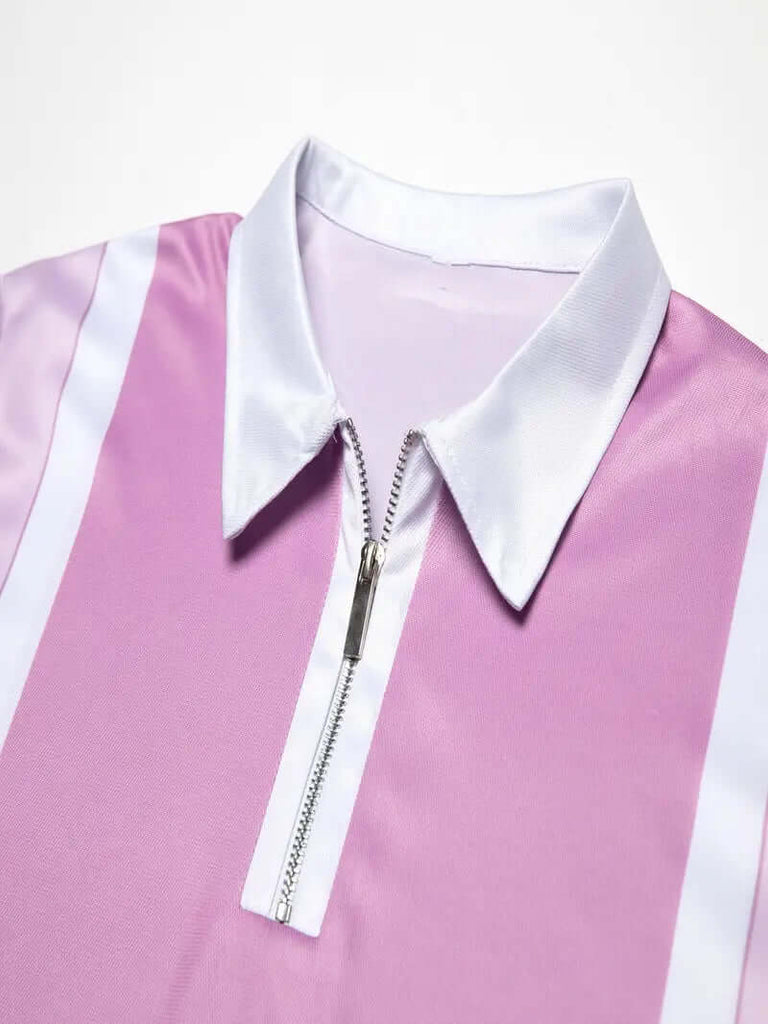 Ethan – casual short-sleeved shirt with stripe print-DESTINY