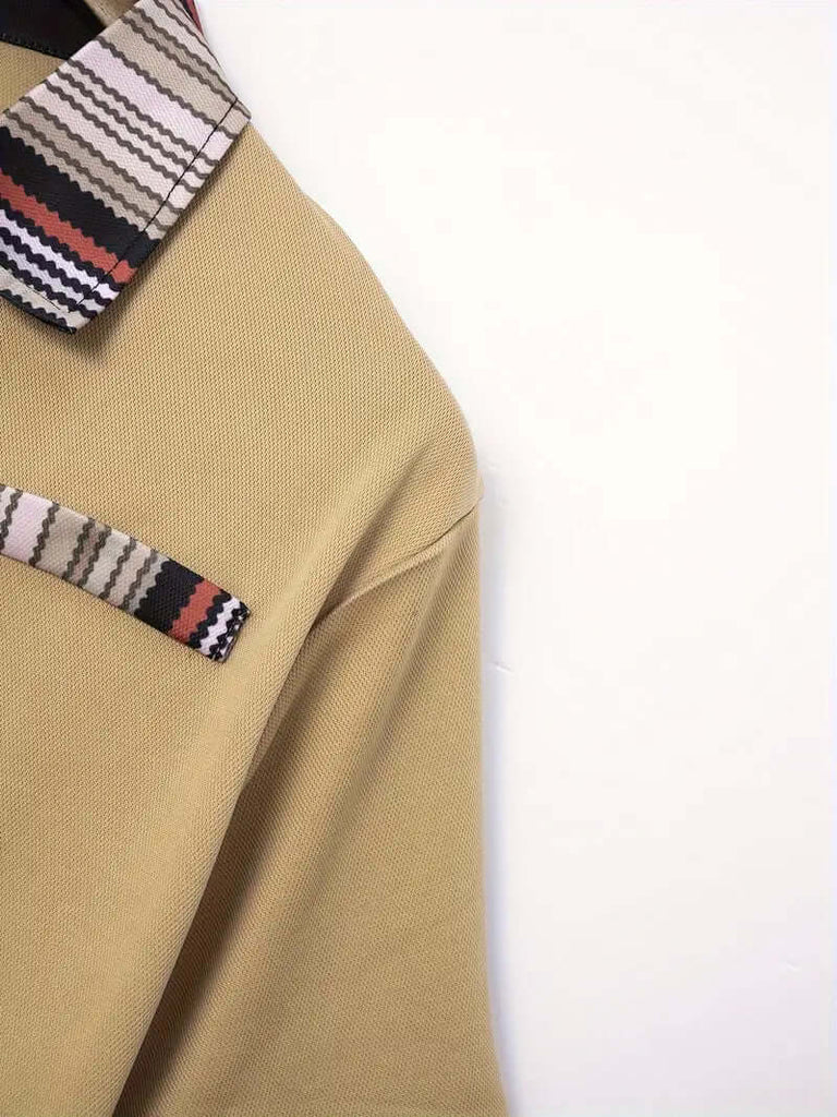 Daniel - breathable regular striped collar shirt for men-DESTINY