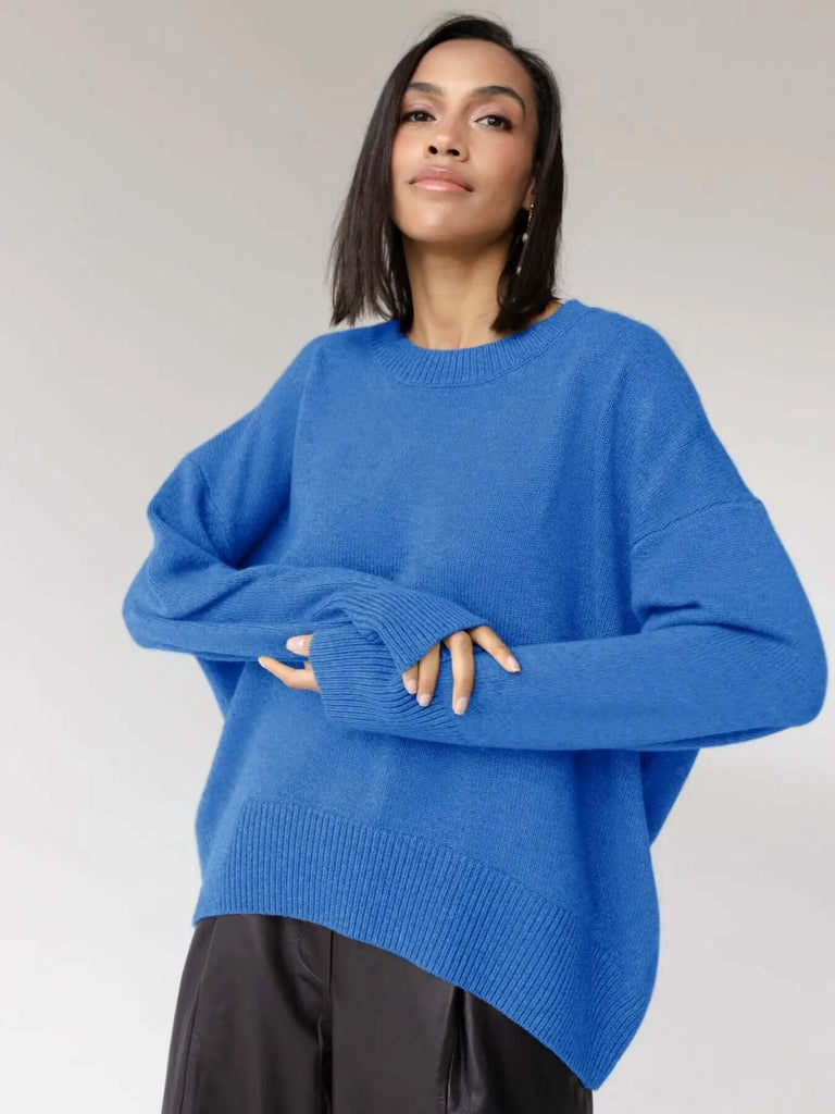 Crew neck jumper for women-DESTINY
