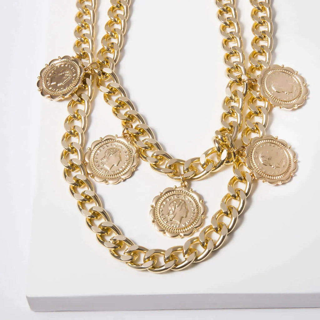 Retro Punk Portrait Necklace-DESTINY