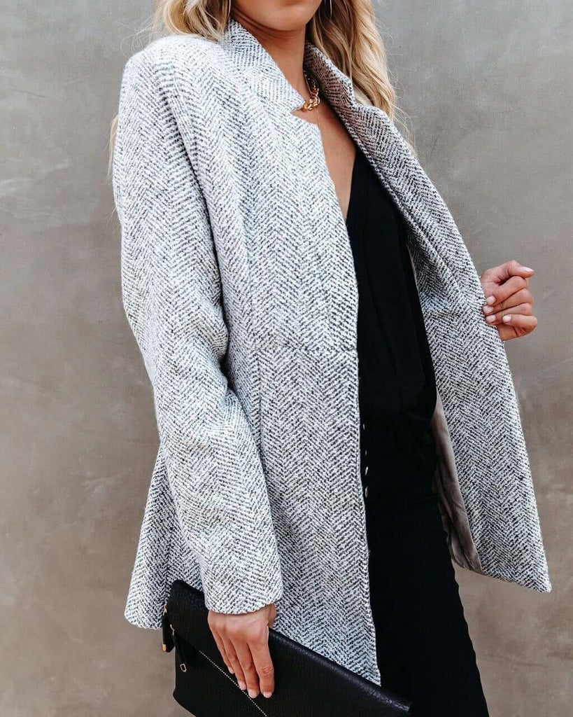 Coatly - Stylish tweed jacket for the transitional season-DESTINY