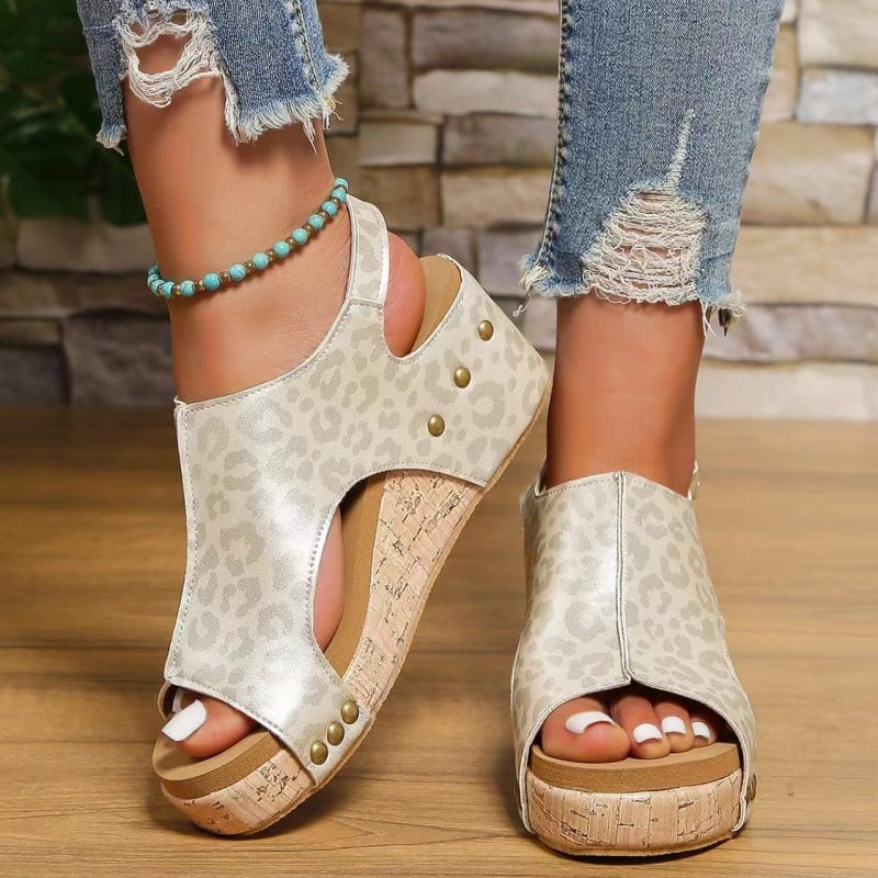 Comfy Sandals with medium-high heel-DESTINY