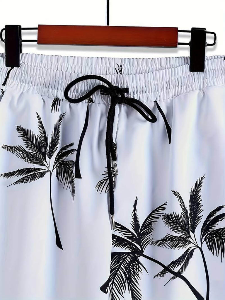 Mason - coconut tree print 2-piece summer set-DESTINY