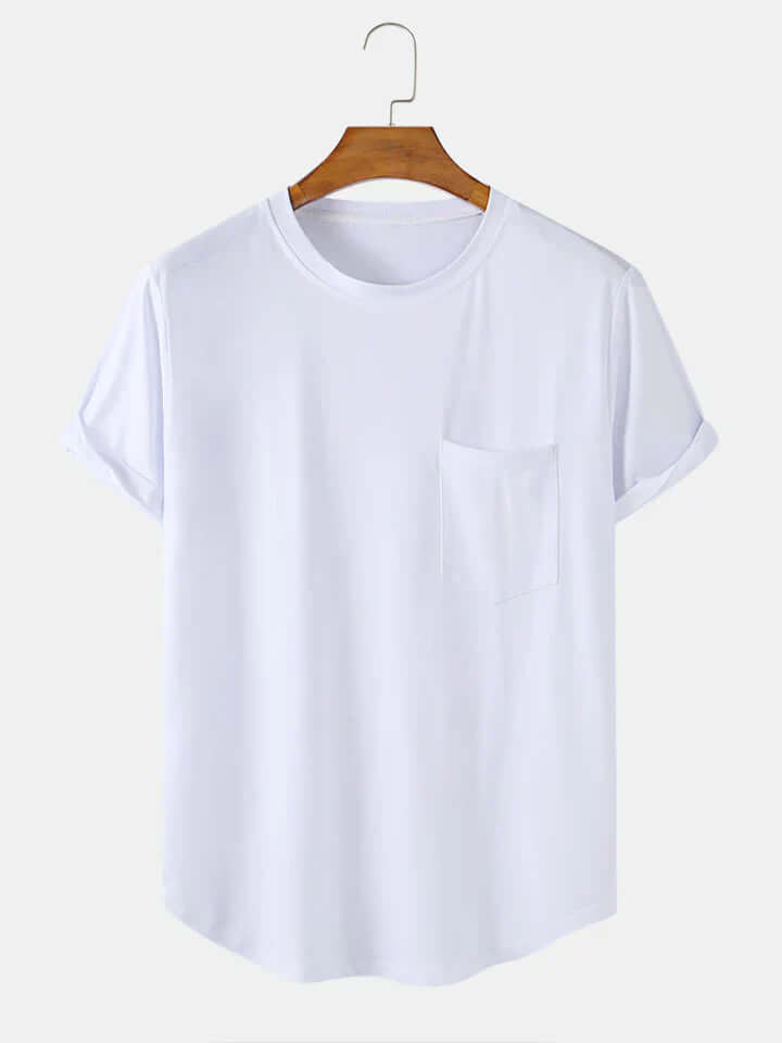 Tom | plain basic t-shirts with pocket-DESTINY