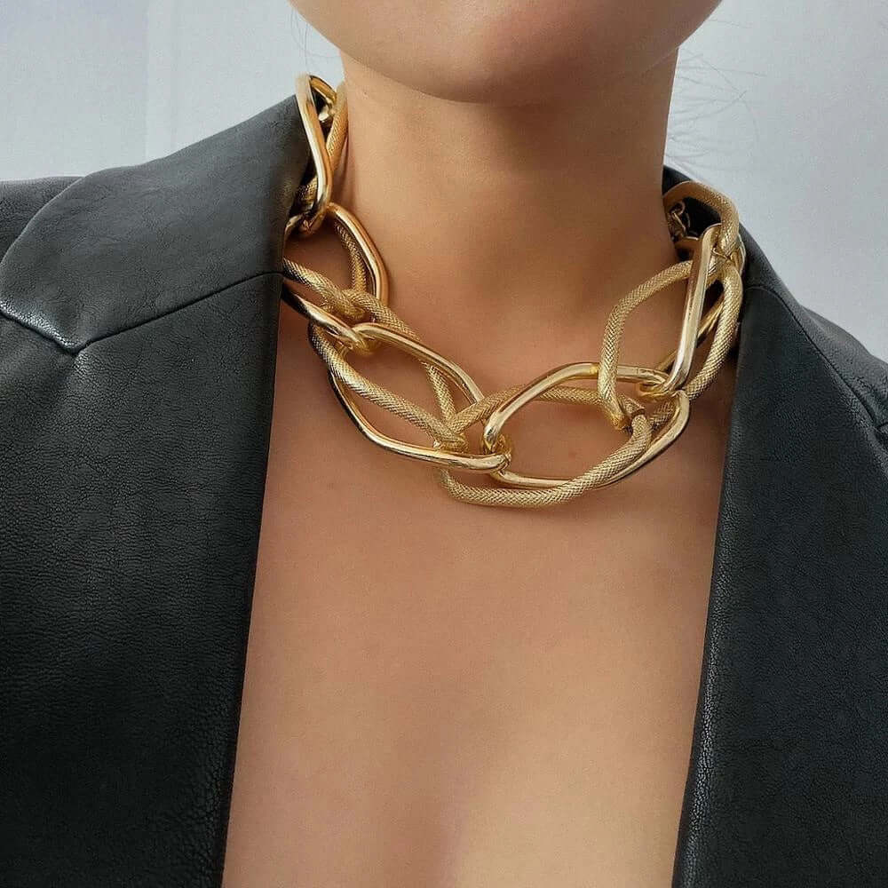 Fashion thick chain necklace-DESTINY