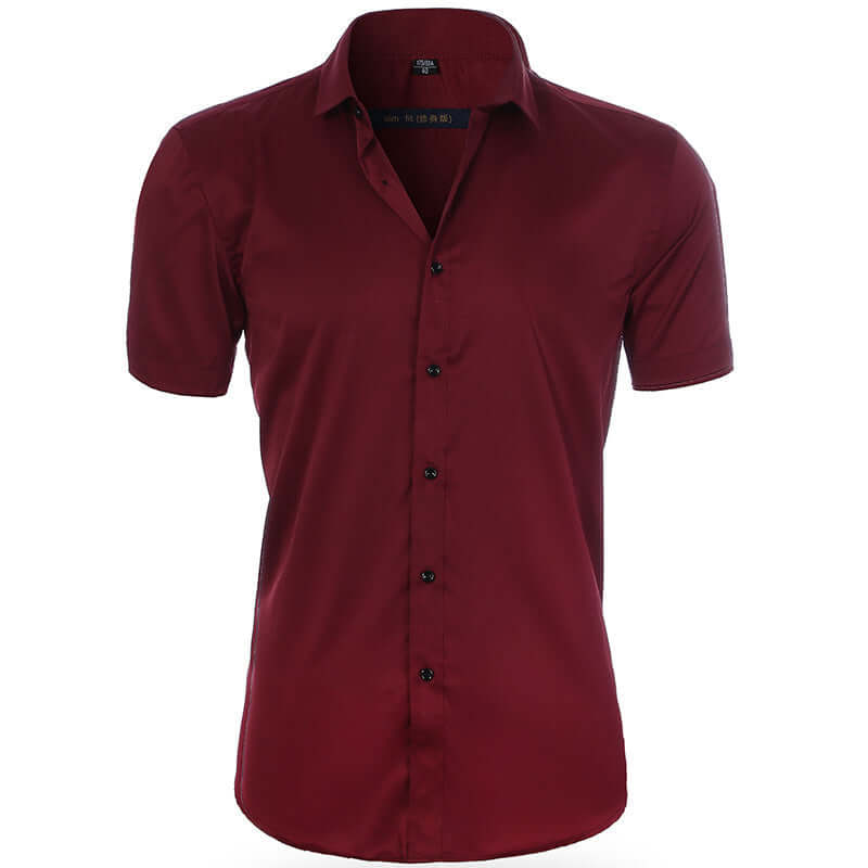 Breathable Elastic Anti-wrinkle Short Sleeve Shirt-DESTINY