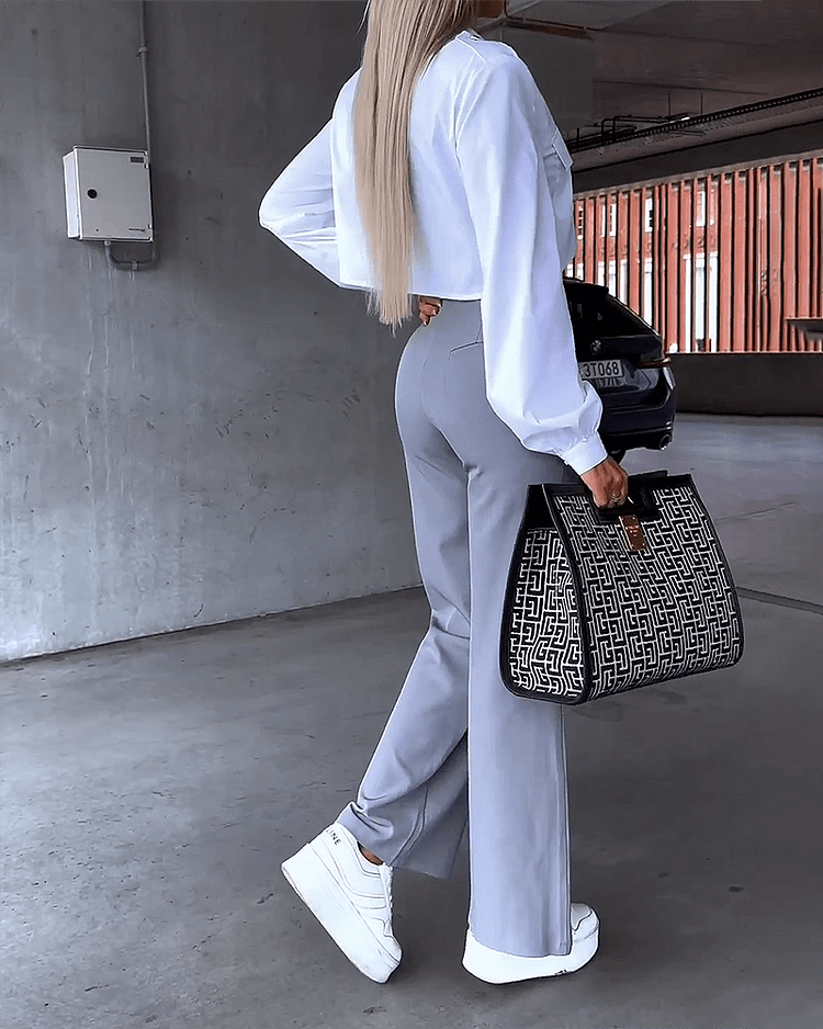 Complete outfit with trousers and long-sleeved top-DESTINY