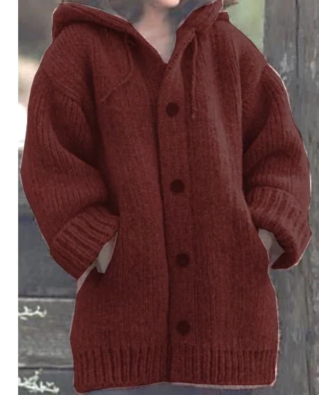 Cardigan with hood-DESTINY