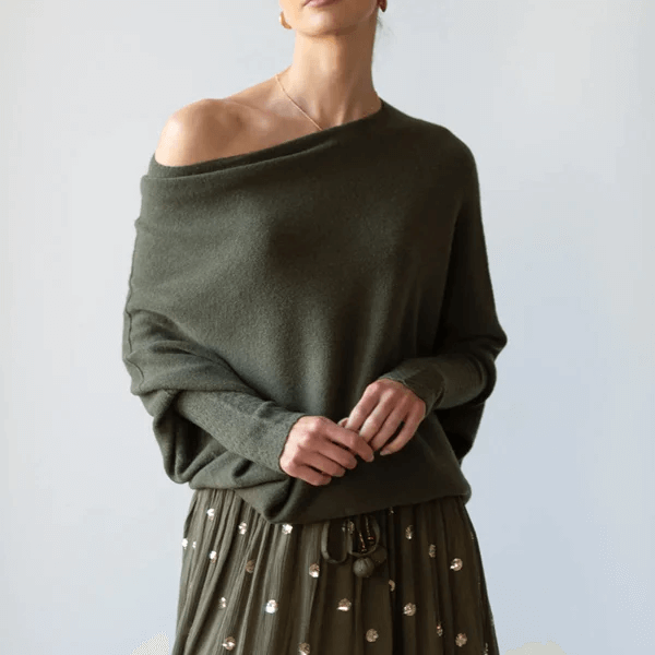 Elegant asymmetric jumper-DESTINY