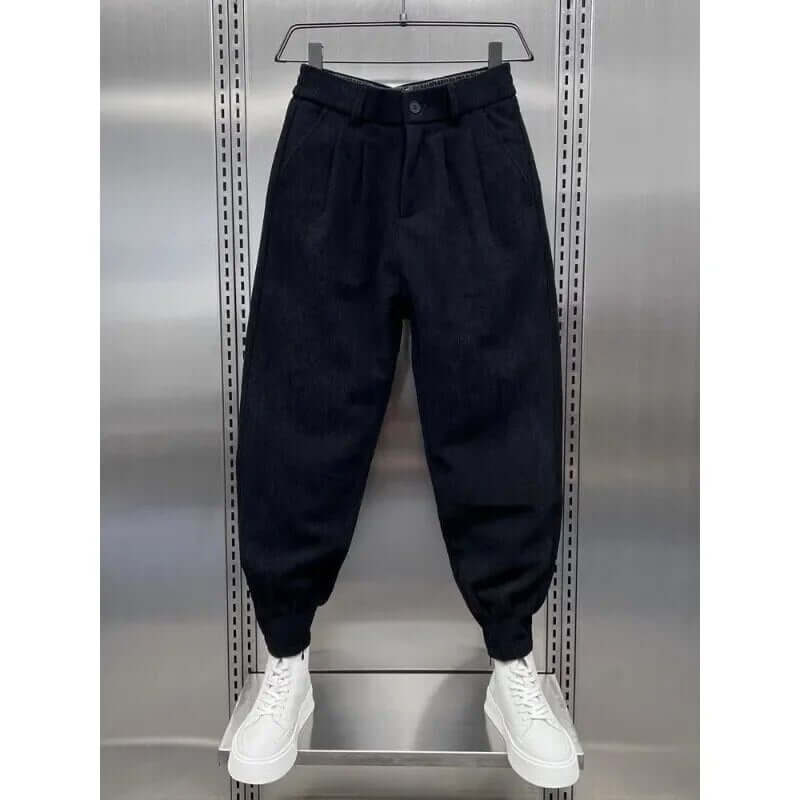 Yvan - Ankle length corduroy harem trousers for men-DESTINY