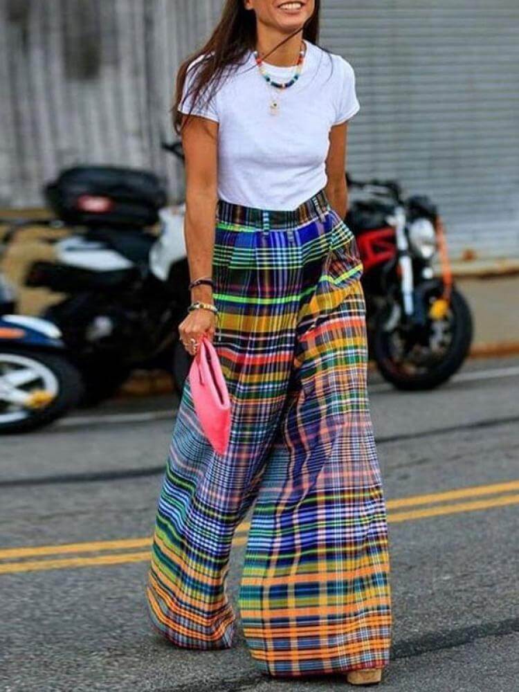 Fashionable wide-leg trousers-DESTINY