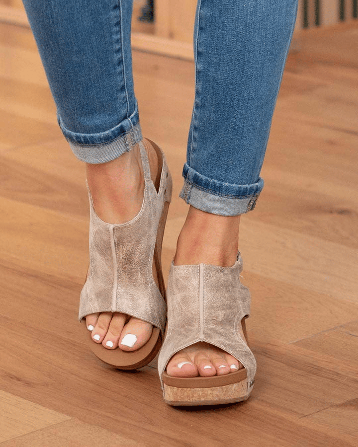Comfy Sandals with medium-high heel-DESTINY