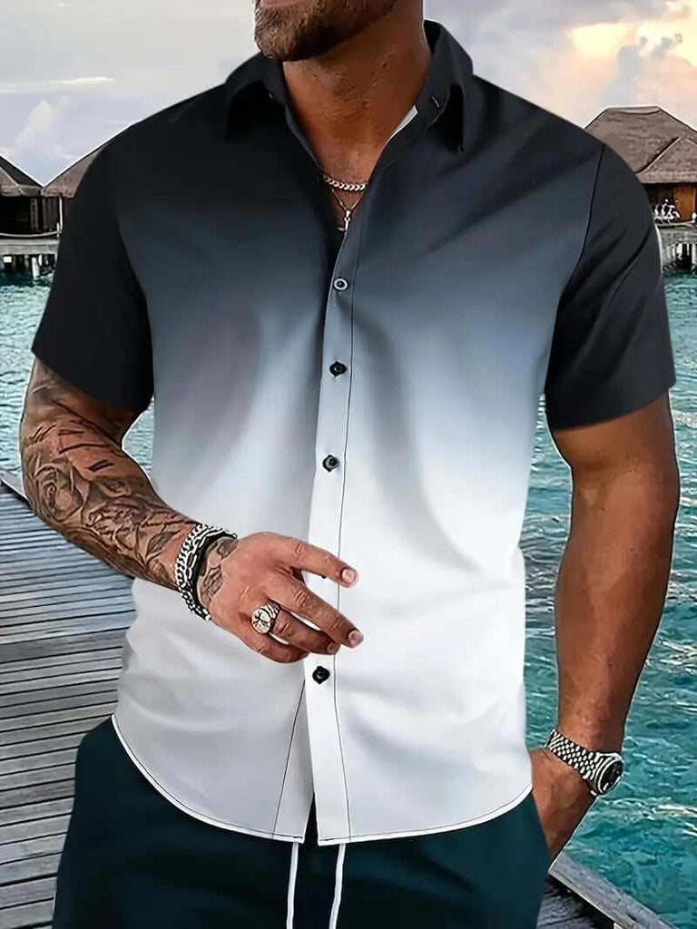 David - short sleeve button down shirt for spring/summer-DESTINY