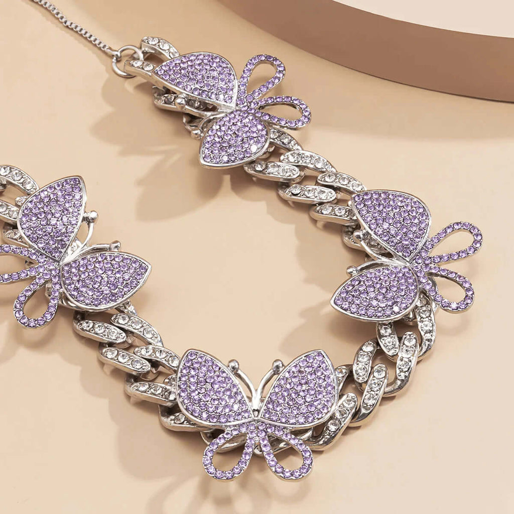 Fashion Butterfly Color Necklace-DESTINY