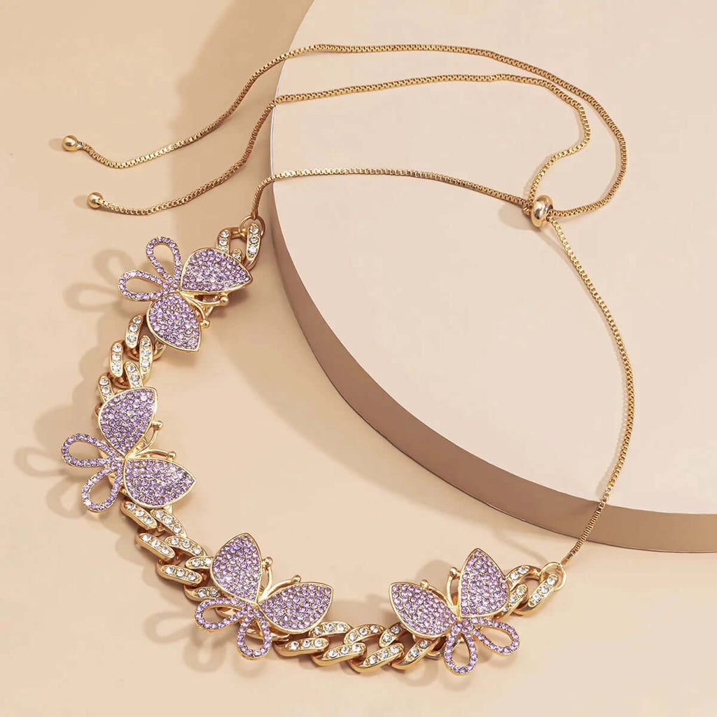 Fashion Butterfly Color Necklace-DESTINY