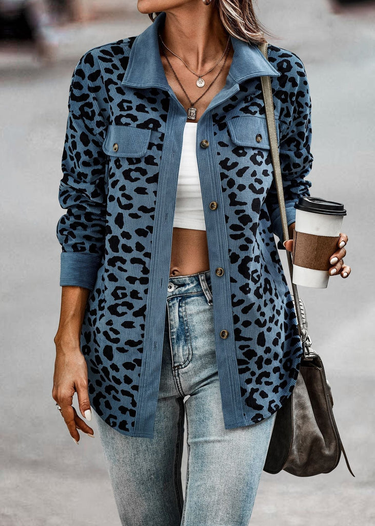 Chic leopard jacket - Stylish design for modern women - Lightweight and breathable material-DESTINY