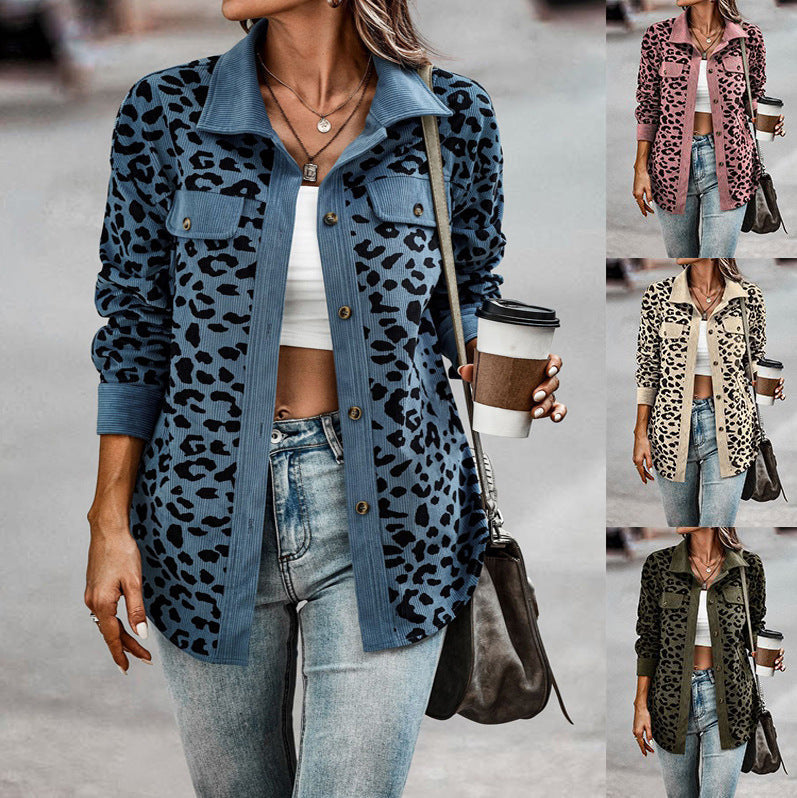 Chic leopard jacket - Stylish design for modern women - Lightweight and breathable material-DESTINY