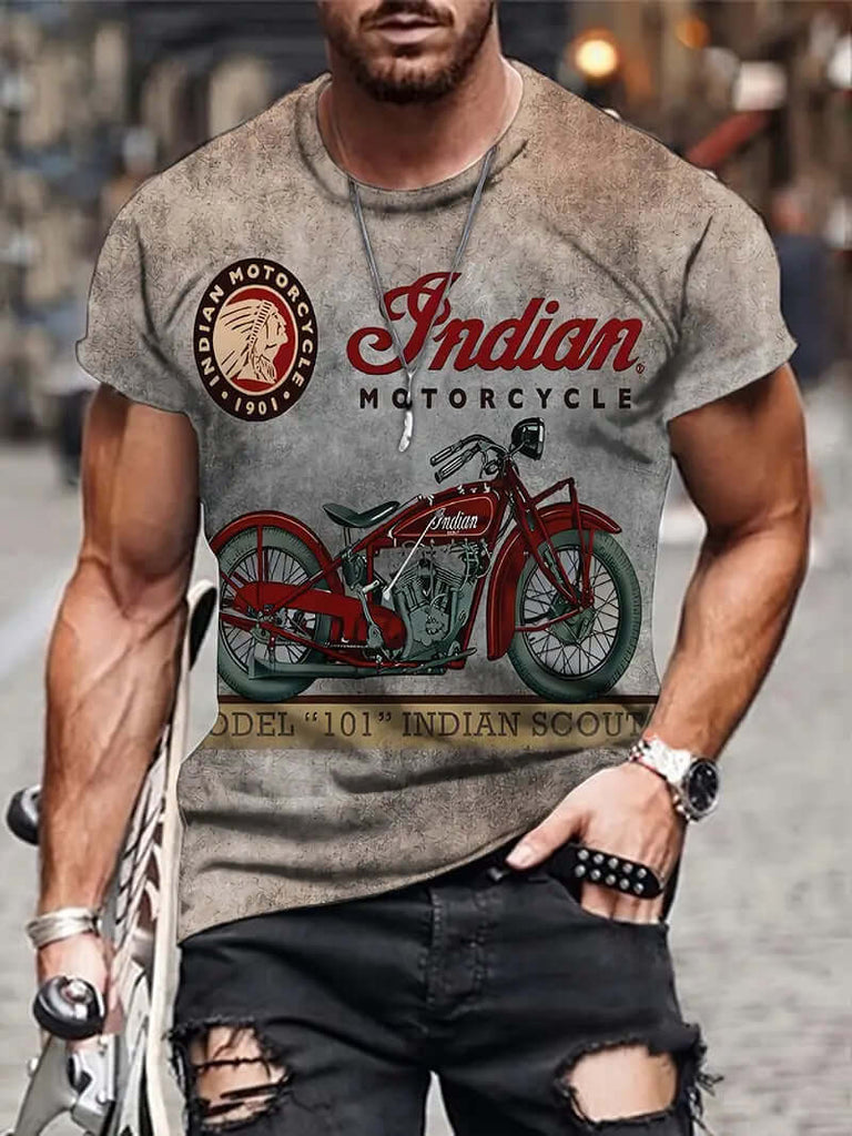 William - retro style graphic t-shirt for men-DESTINY