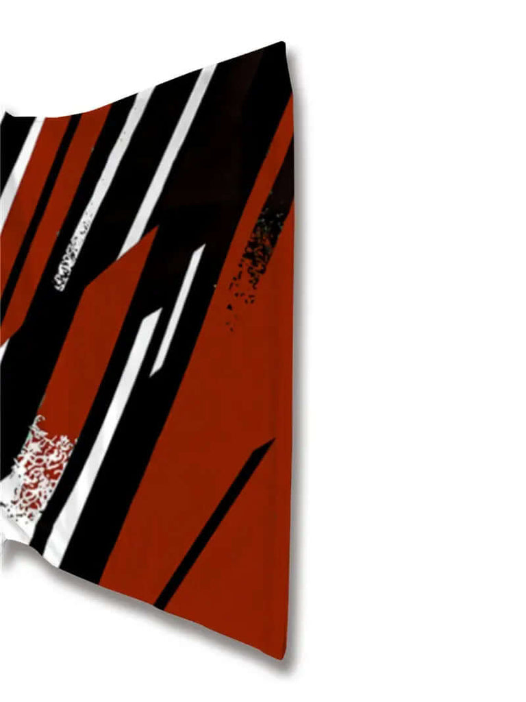 Calvin - casual stripe print short sleeve t shirt-DESTINY