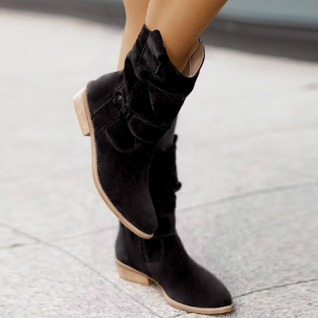 The comfortable and high-quality suede boot-DESTINY