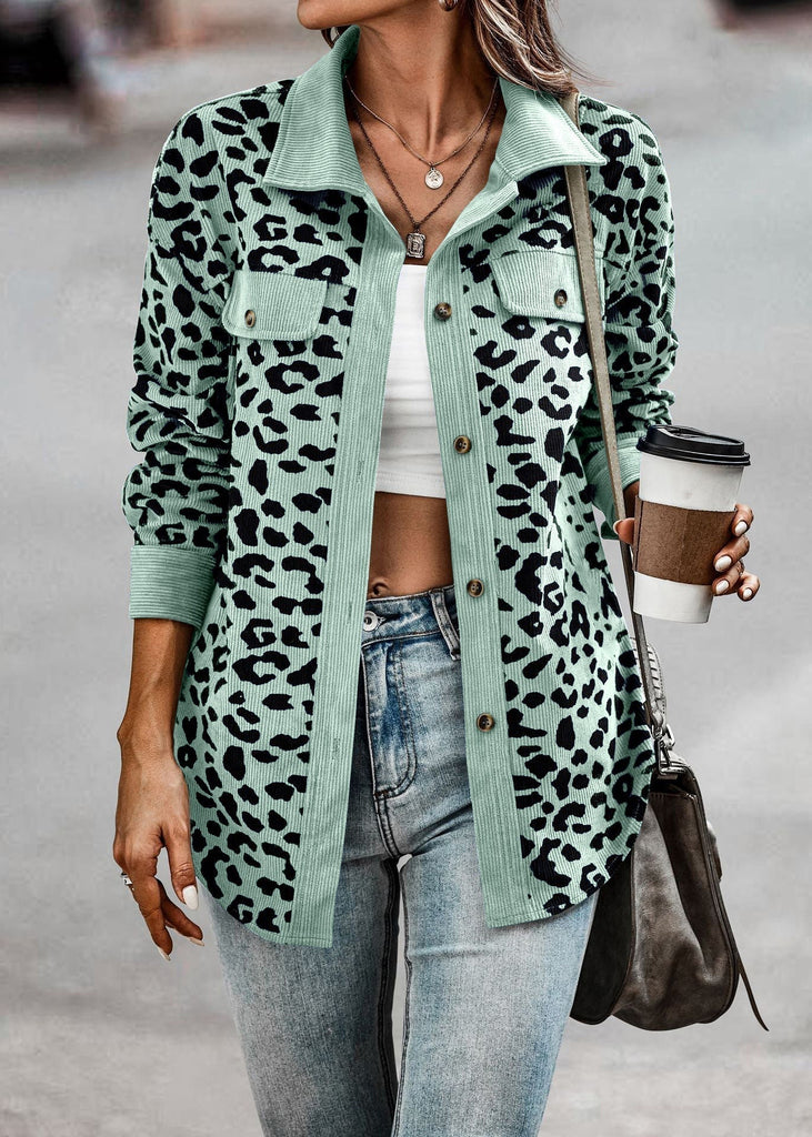 Chic leopard jacket - Stylish design for modern women - Lightweight and breathable material-DESTINY