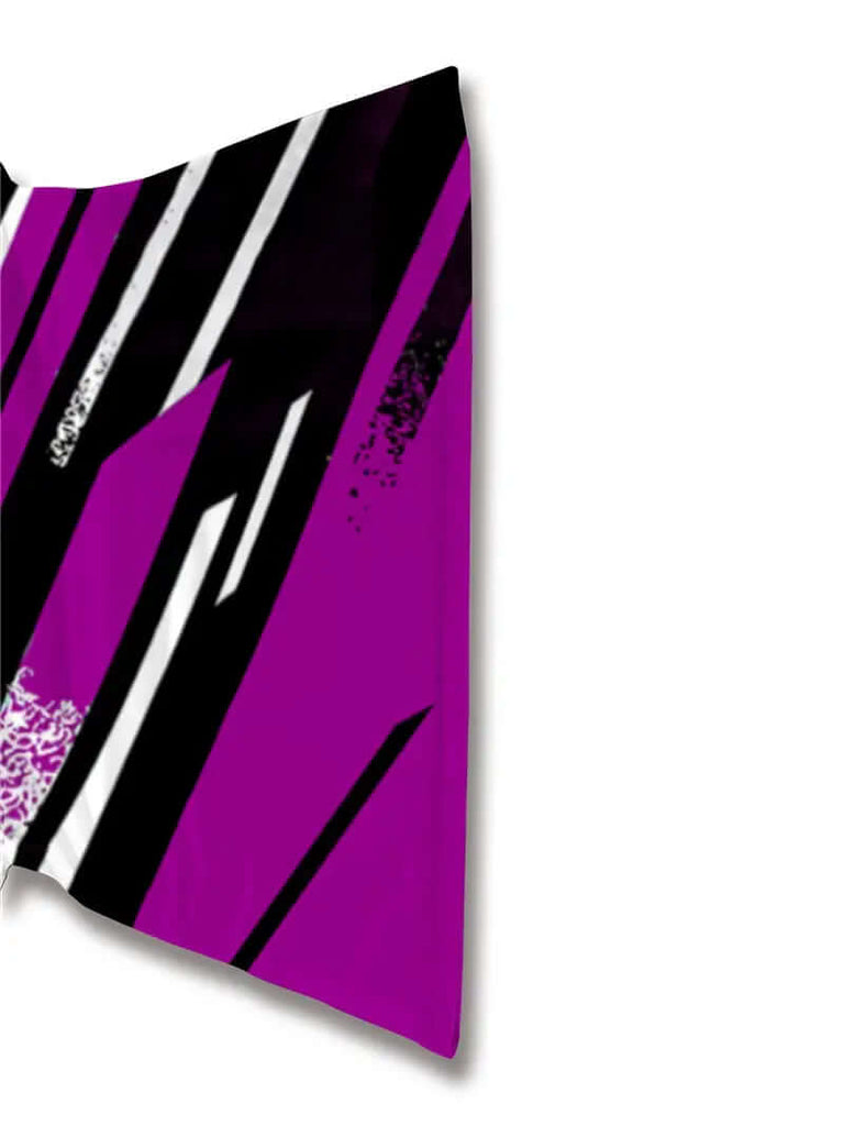 Calvin - casual stripe print short sleeve t shirt-DESTINY