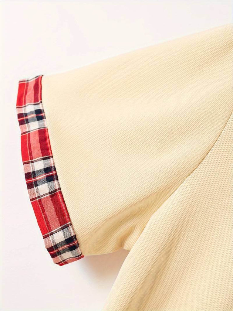 Elijah check shirt with zip and lapels-DESTINY