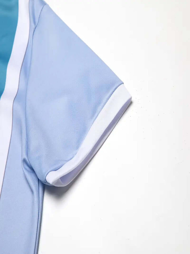 Ethan – casual short-sleeved shirt with stripe print-DESTINY