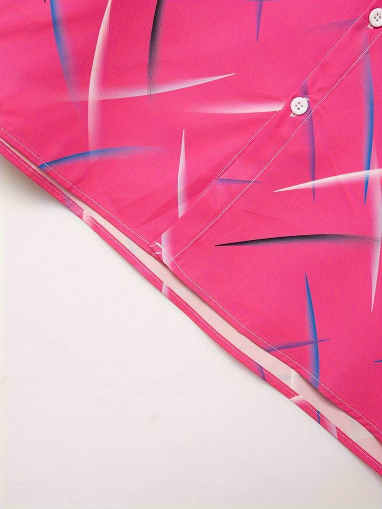 Adam – short-sleeved button-down shirt with a fashionable print-DESTINY