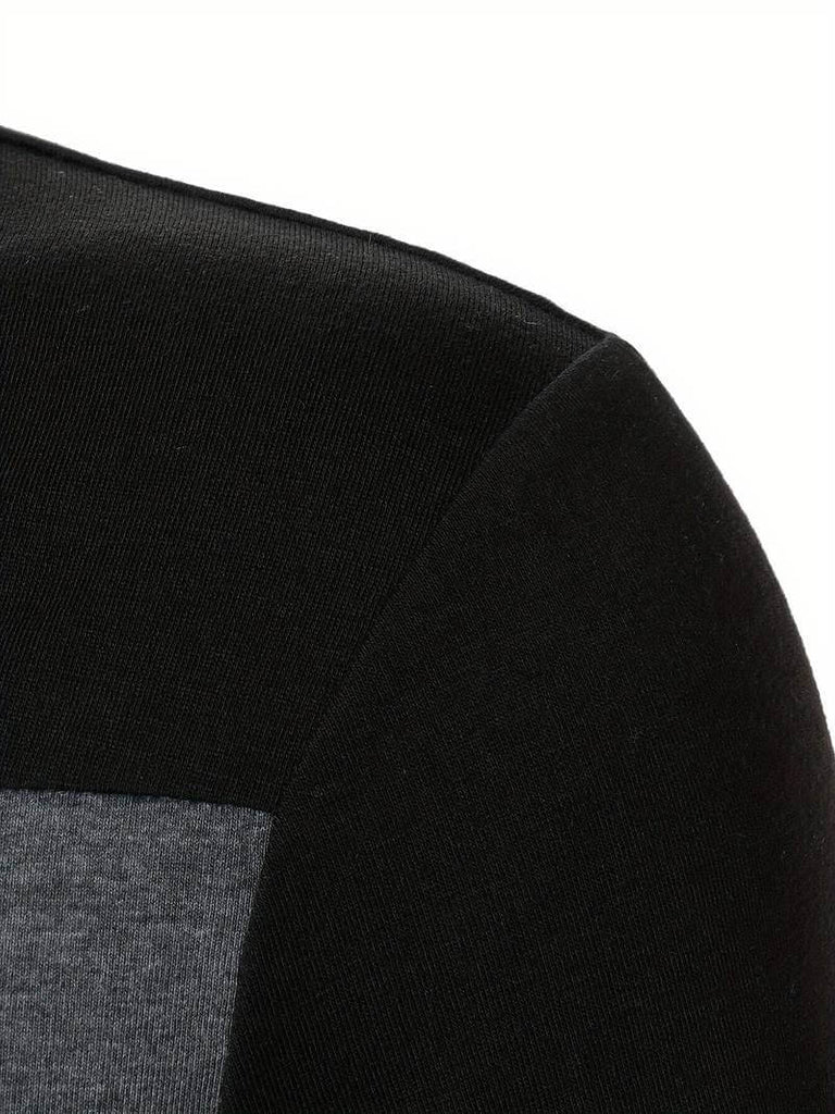 Samuel – casual color block long sleeve shirt-DESTINY