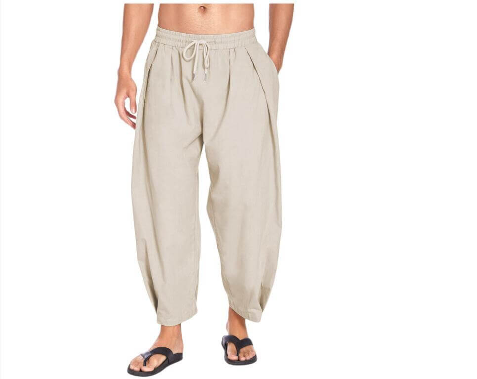 Hermann - Men's trousers in cotton and linen-DESTINY