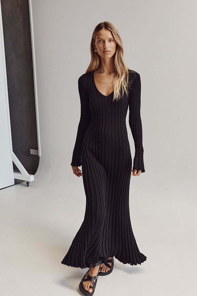 Chiara Rossi | Knitted midi dress-DESTINY