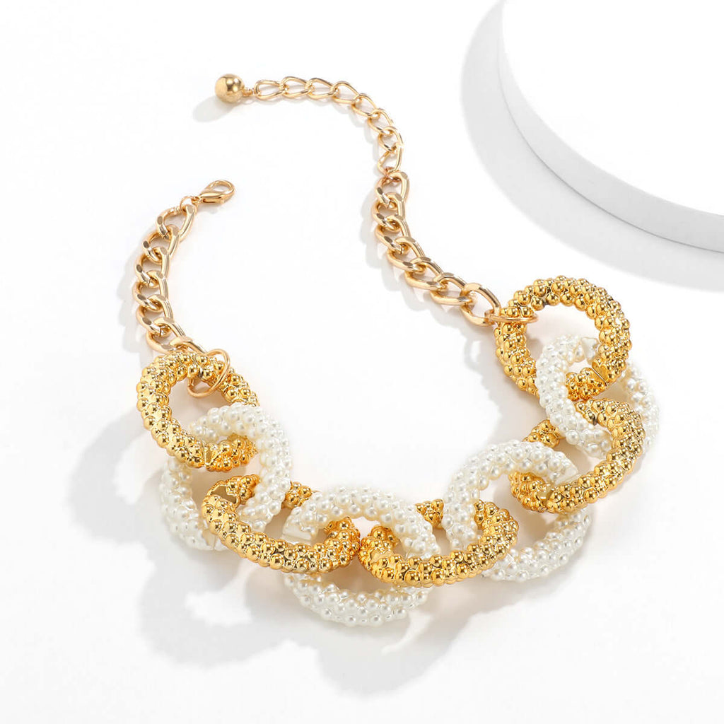 Vintage Metal Thick Chain Necklace-DESTINY