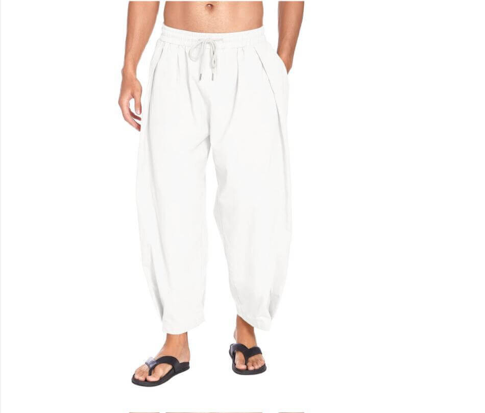 Hermann - Men's trousers in cotton and linen-DESTINY