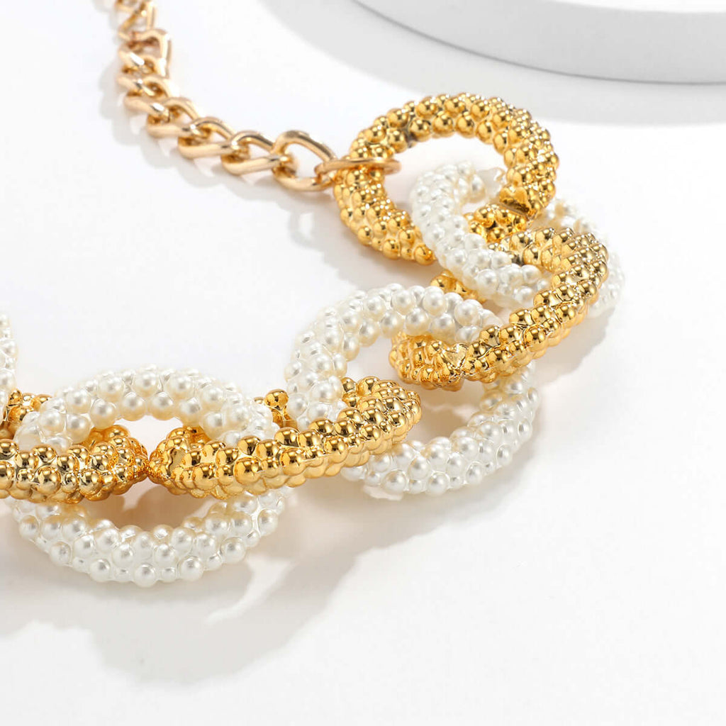 Vintage Metal Thick Chain Necklace-DESTINY