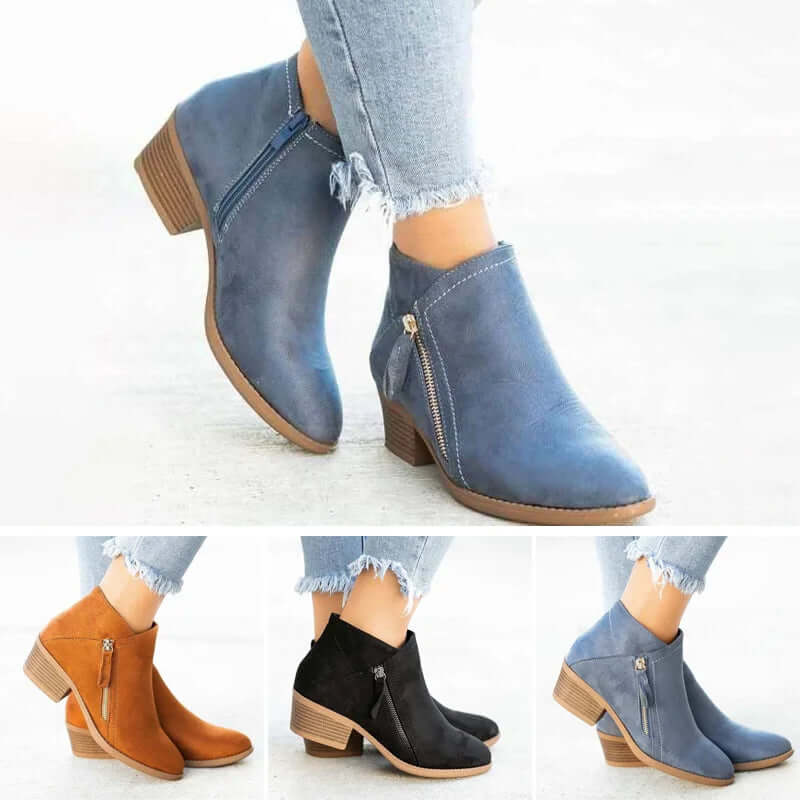 Ella's PU Leather Boots for Ladies-DESTINY