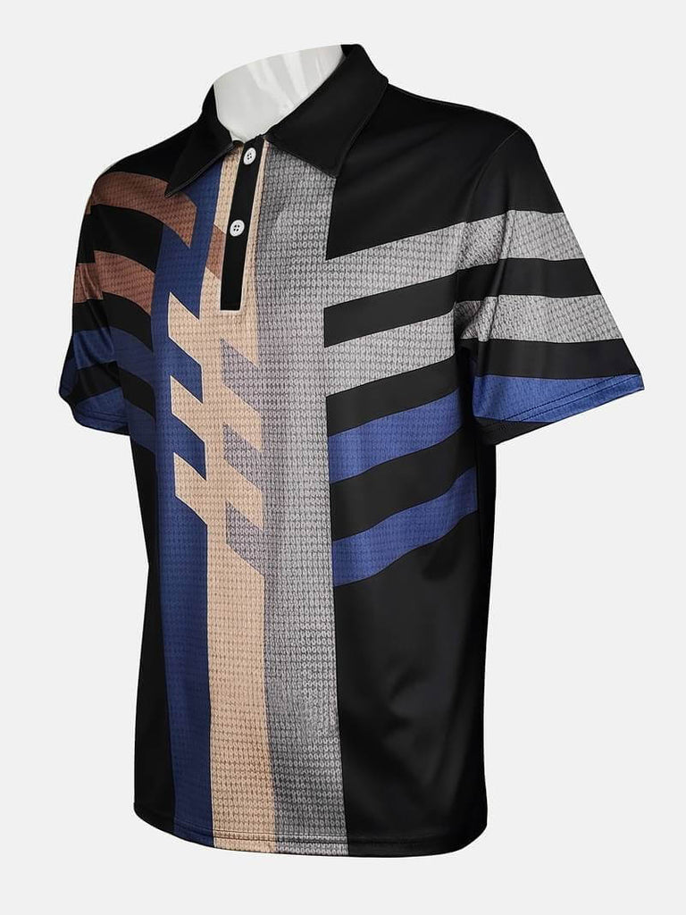 Daniel – casual 1/4 button shirt in vintage style-DESTINY