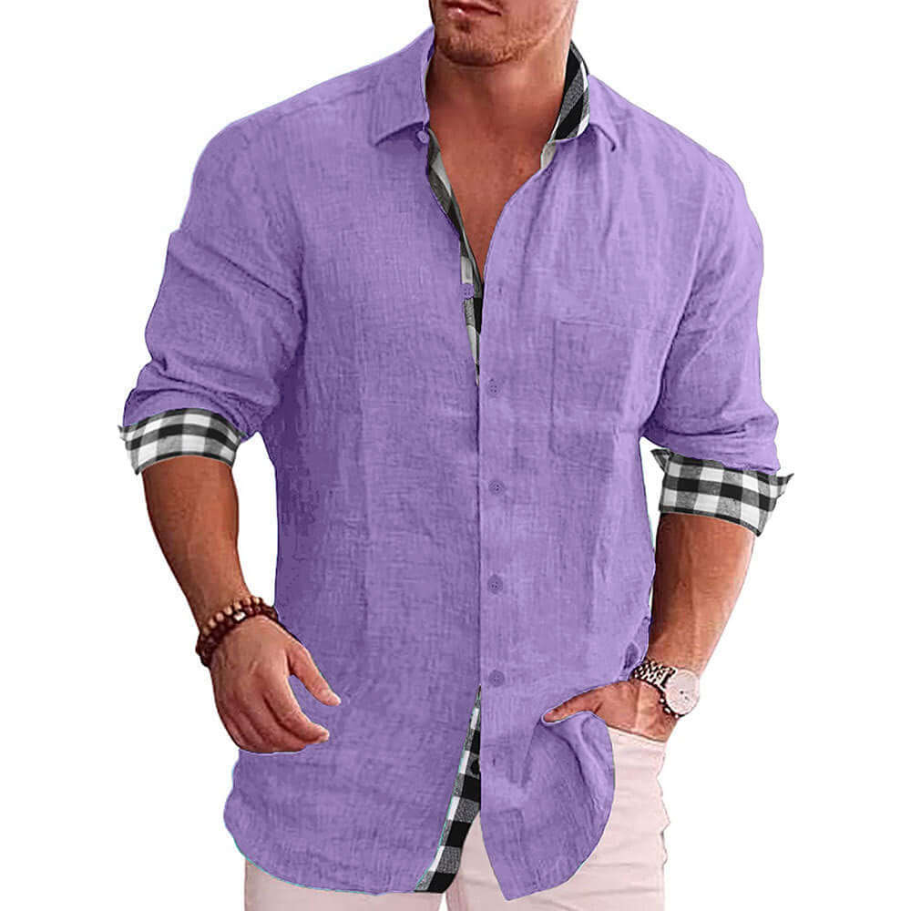 Alain - Summer shirt with buttons and pockets-DESTINY