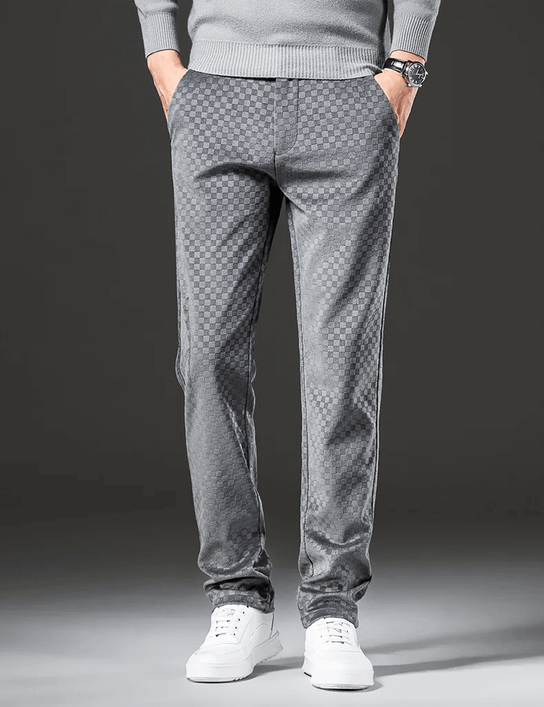 Stewart - Checked corduroy trousers-DESTINY