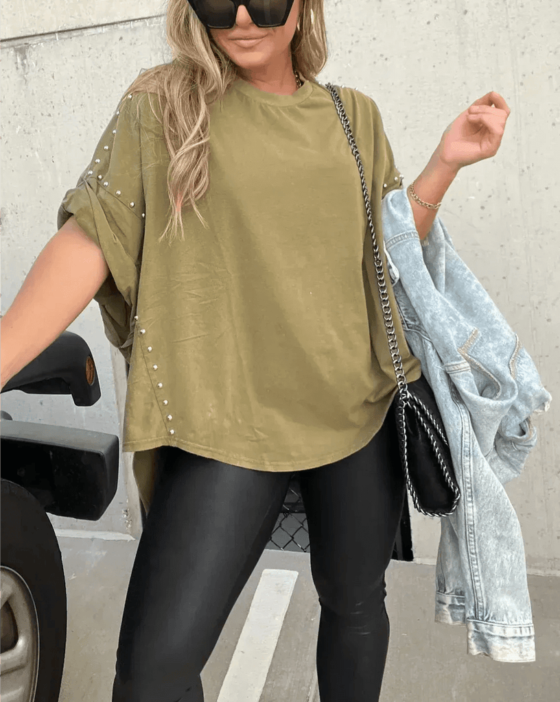Bella – oversized shirt with basics-DESTINY