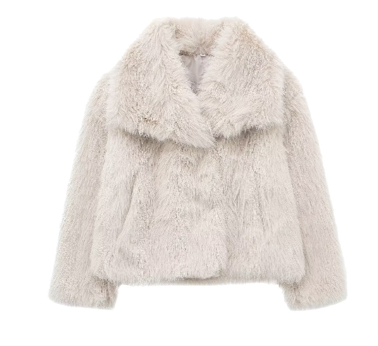 Ladies faux fur jacket Elegant-DESTINY